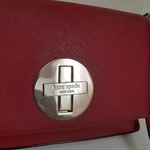 SOLD-Kate Spade Small Saffiano Leather Crossbody Bag - Picture 7 of 12